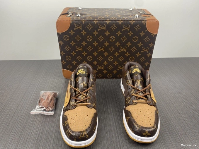 O-W -LouiV Low (WITH JORDAN CASE) AIR 1 Top 0729
